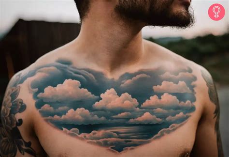 Chest Tattoos Clouds