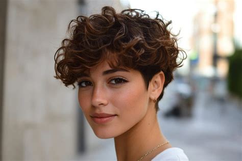 Cheveux Courts Frises