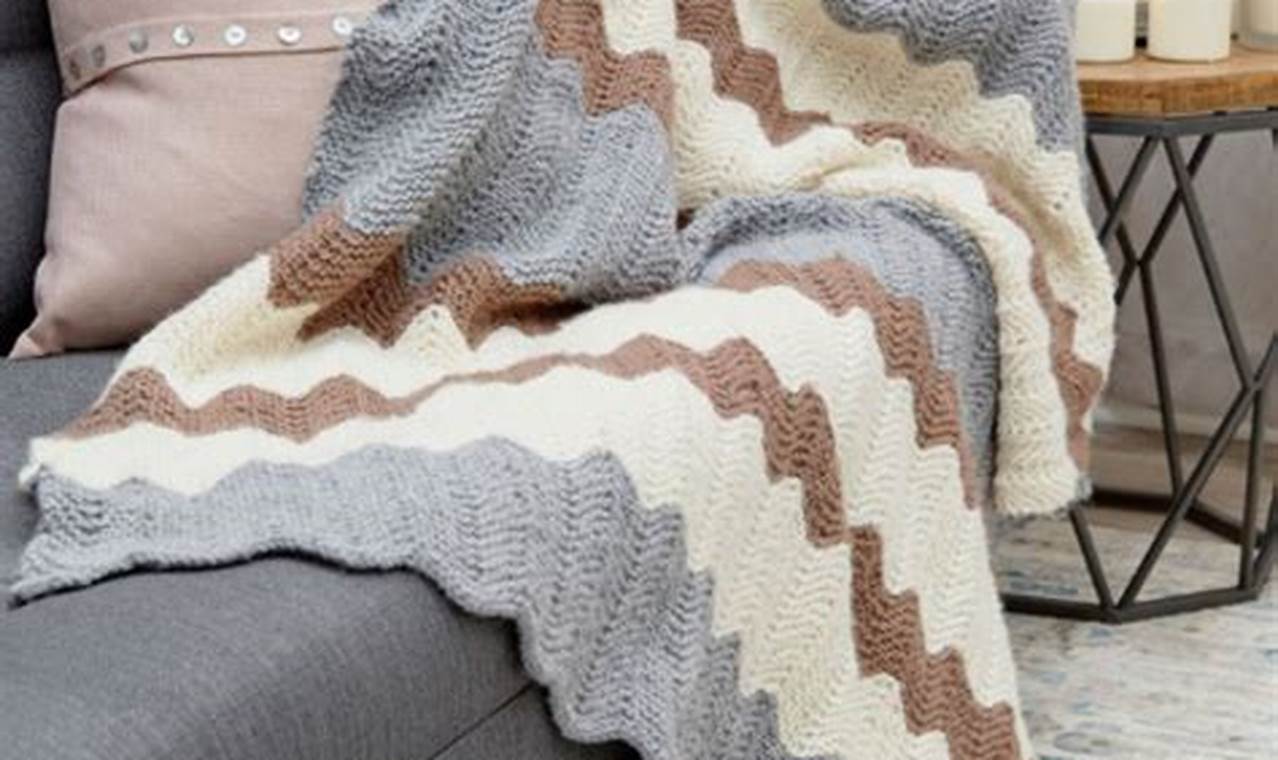 Chevron Knit Blanket Pattern