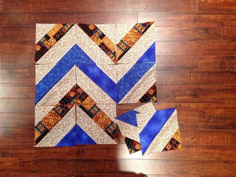 Chevron Quilt Pattern Using Strip Sets