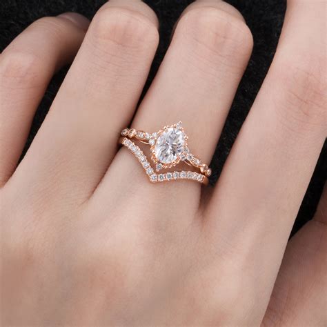 Unite Your Hearts Forever with the Enchanting Chevron Wedding Band Set