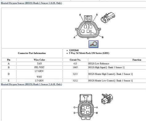 Chevy Equinox O2 sensor wiring diagram