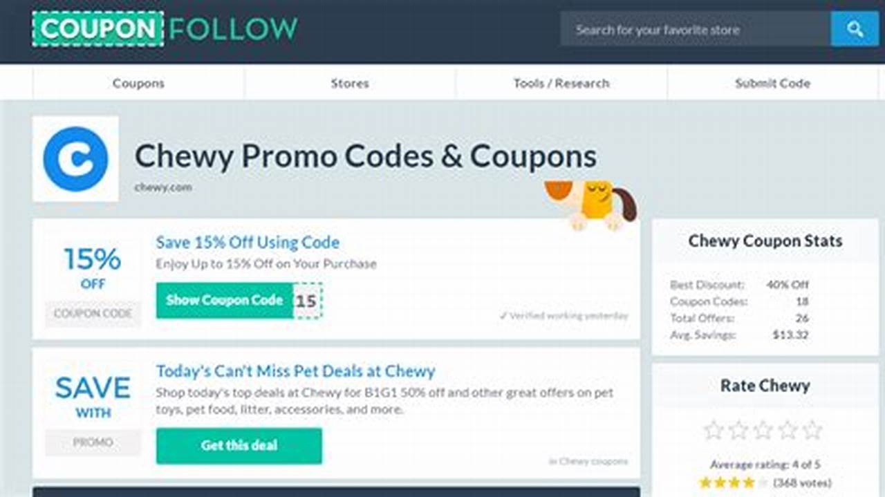 Chewy Promo Code 2024 Retailmenot Com