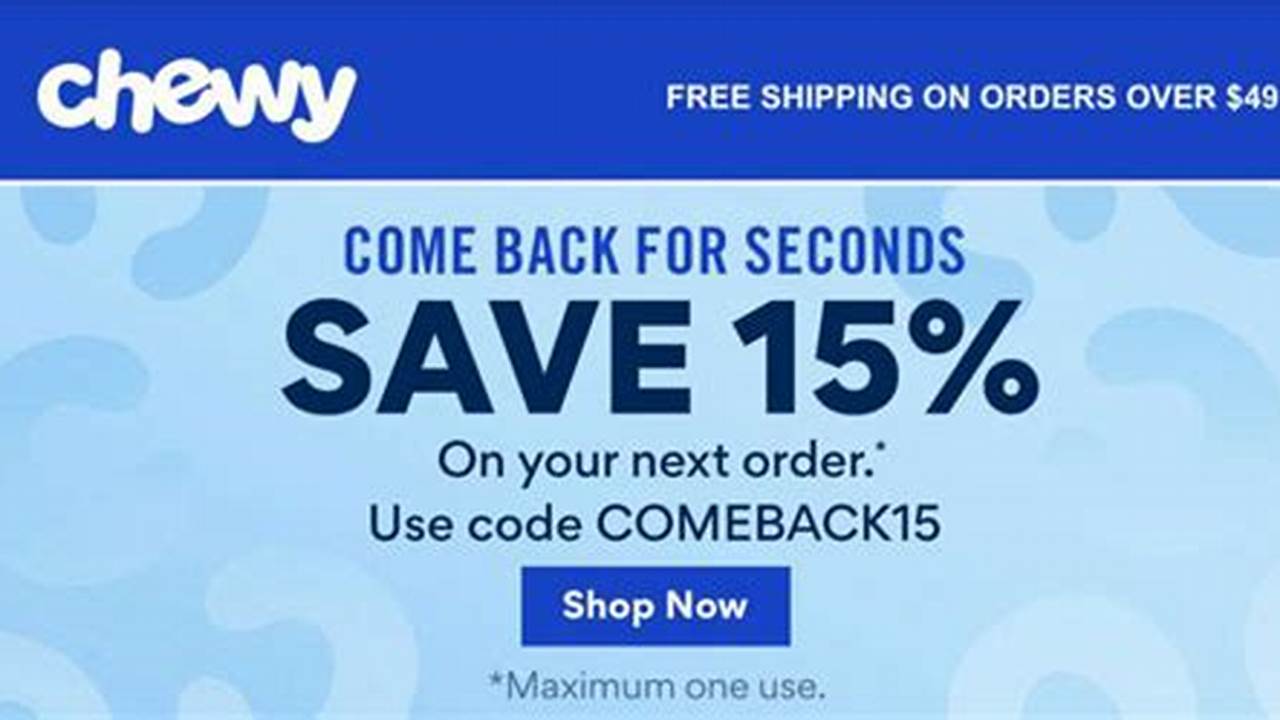 Chewy Promo Code September 2024 India