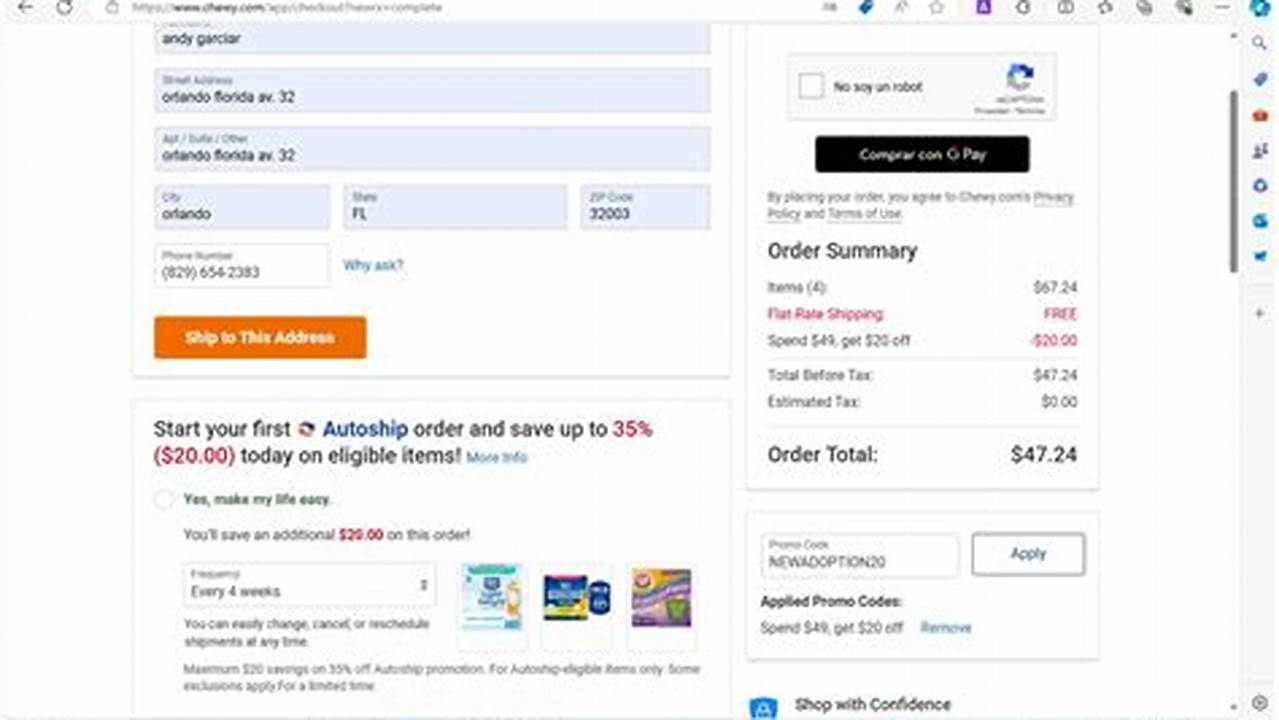 Chewy Promotion Code 2024