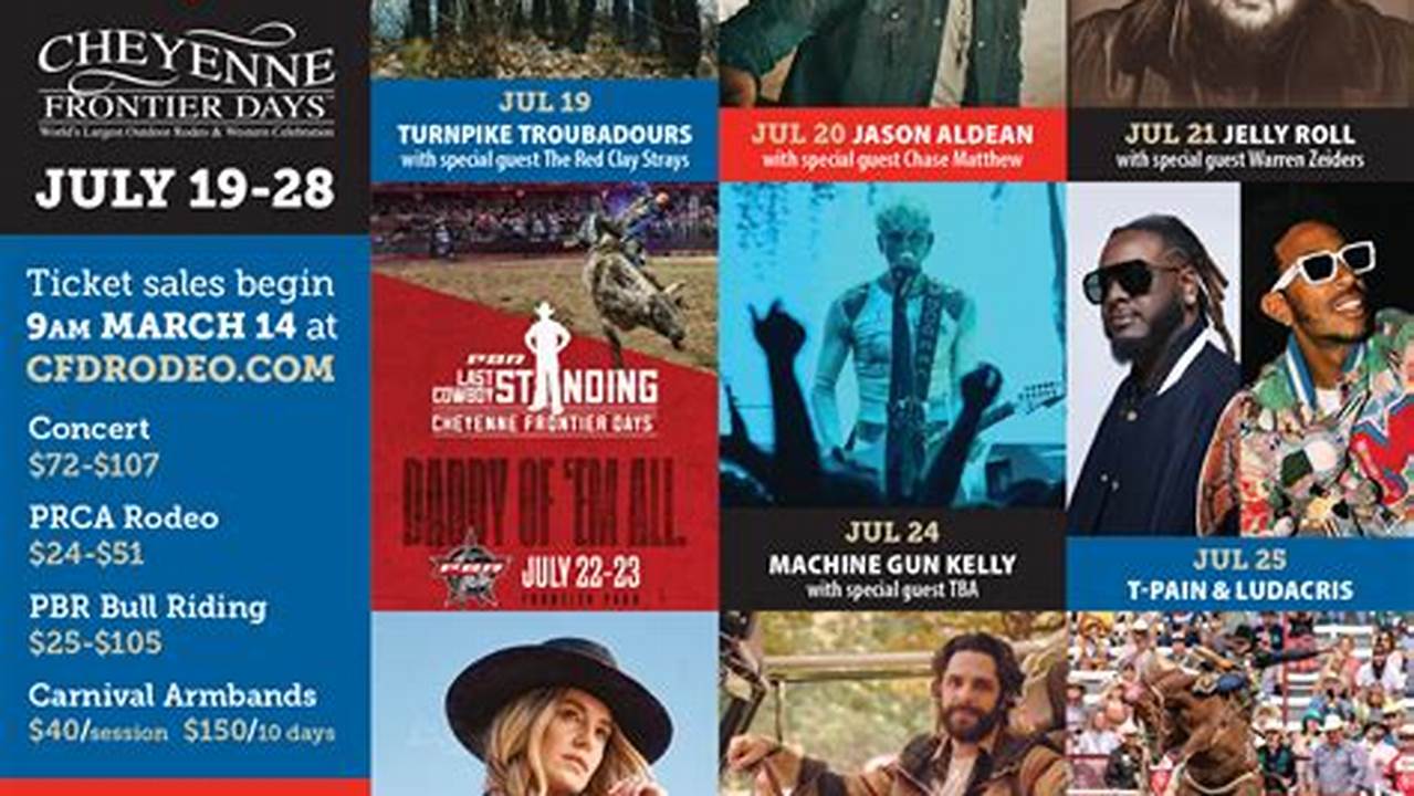 Cheyenne Frontier Days 2025 Concert Schedule