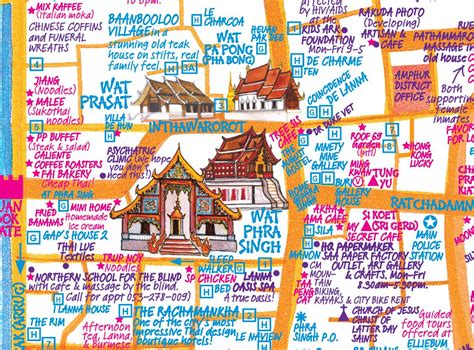 Chiang Mai Walking Tour Map