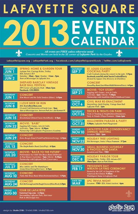 Chiavettas Events Calendar