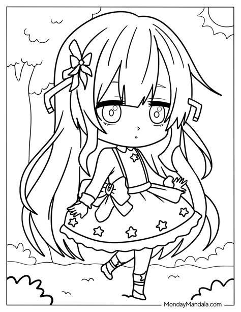 Chibi Coloring Pages Easy