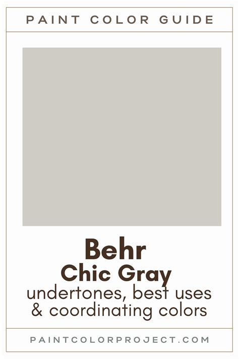 Chic Gray Behr: a Stunning and Timeless Choice for Your Walls
