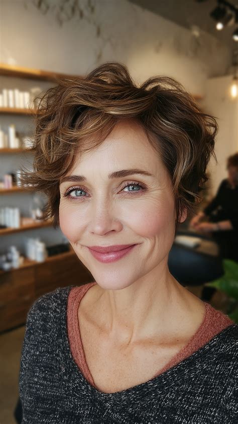 Chic Wavy Pixie Cut