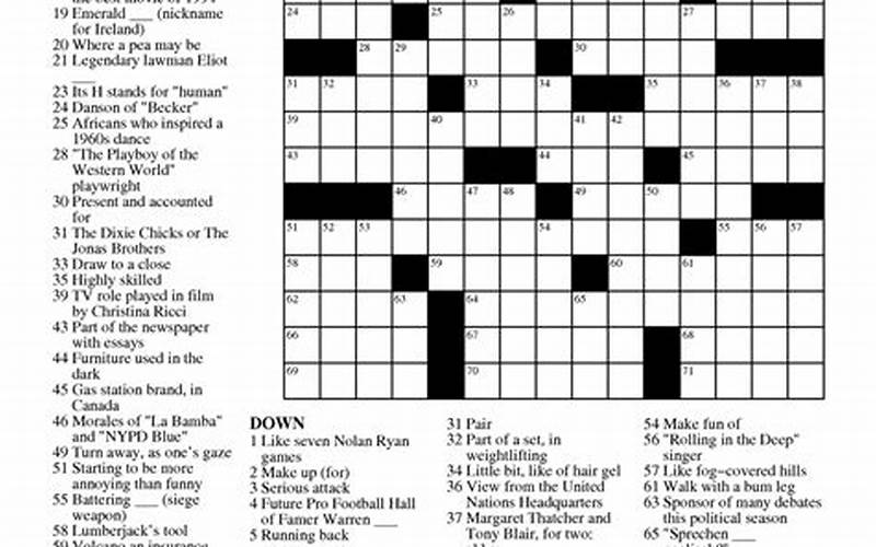 Chicago Tribune Crossword