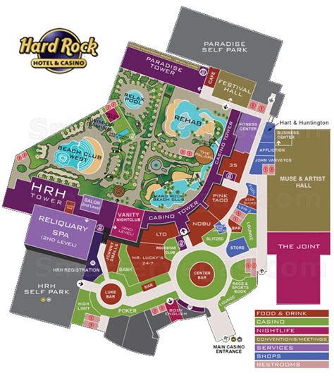 Hardrock Hotel Las Vegas Map Map Quiz