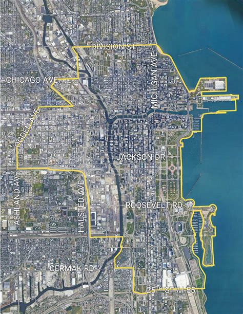 Chicago map districts 2 Chicago neighborhoods map, Chicago map