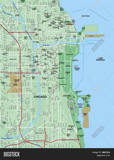 Map of Chicago, Illinois GIS Geography