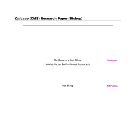 Chicago Style Paper Google Docs Template