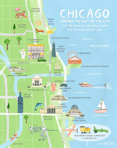 Chicago Tourist Map Printable