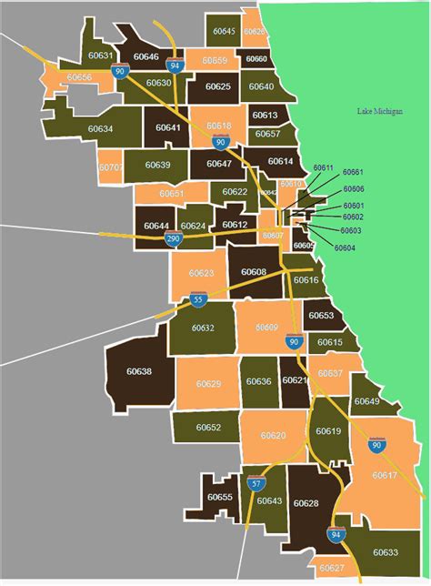 Zip Code Map Chicagoland Area Map