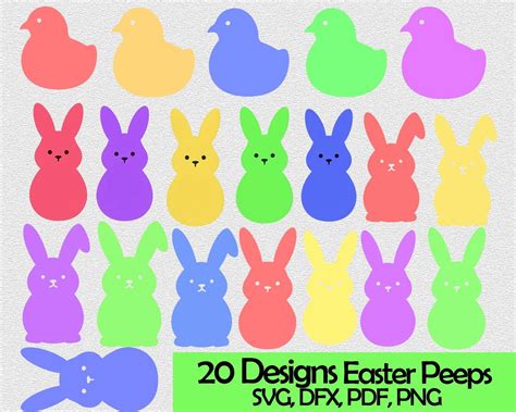 Flutter Your Feathers with Chick Peeps SVG - Hop on the Easter Trend and Add Some Charm to Your Crafts!