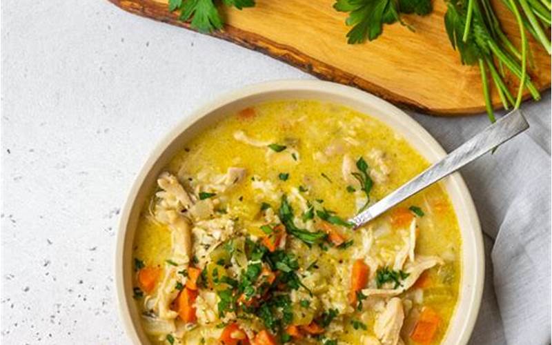 Chicken And Brown Rice Soup