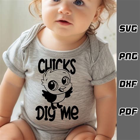 Egg-citing News: Unleash Your Charm with Chicks Dig Me SVG - The Perfect Addition to Your Craft Collection!