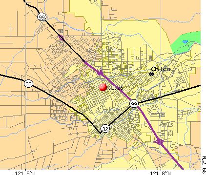 Chico Ca Zip Code Map
