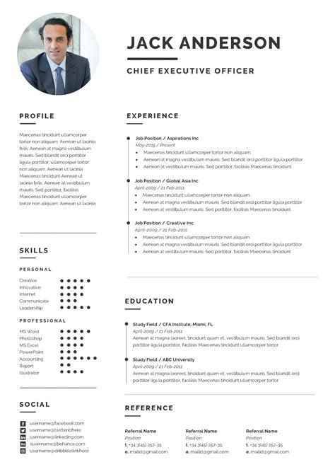 Chief Executive Officer Resume Sample