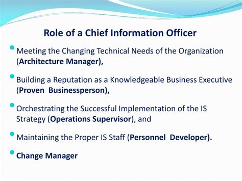 Chief Information Officer