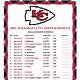 Chiefs Printable Schedule