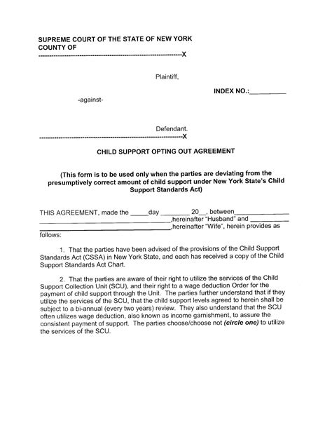 FREE 8+ Child Support Agreement Forms in PDF MS Word