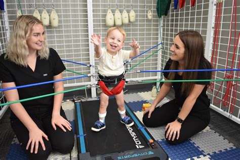 Child Receiving Intensive Physical Therapy Grand Rapids