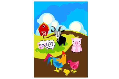Download Children's Farm Animal Theme Book Cover SVG File - SVG Design Commercial Use Free PSD Mockups