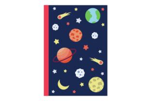 Download Children's Space Theme Book Cover SVG File - SVG Design Files