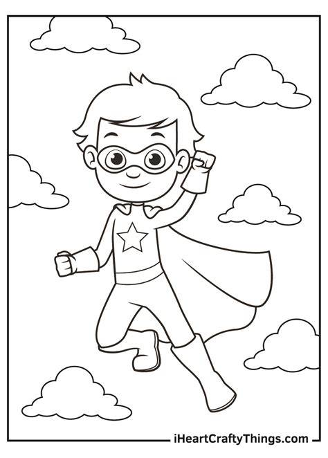 Childrens Superhero Coloring Pages