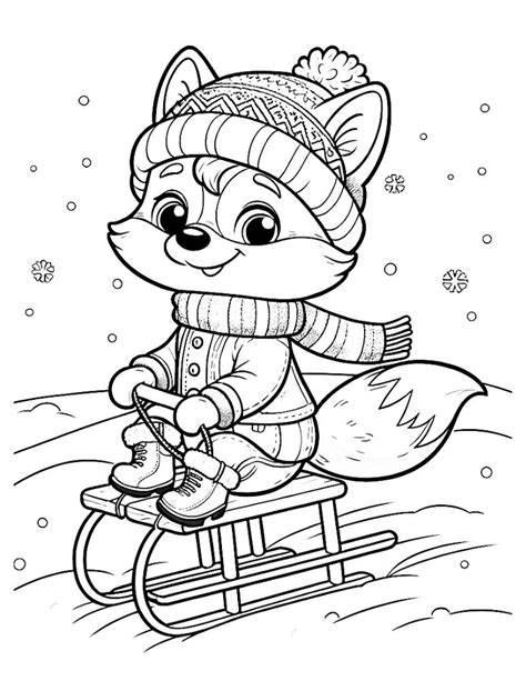 Childrens Winter Coloring Pages