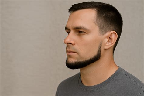 Chin Strap Beard With Mustache