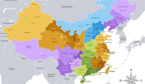 Large detailed administrative divisions map of China 2011 China