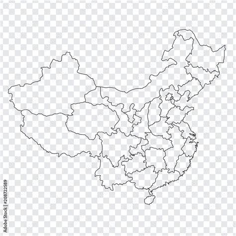 Blank China Map