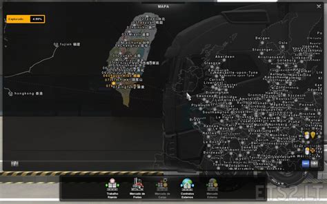 Republic Of China map alpha test 0.12 ETS2 mods Euro truck