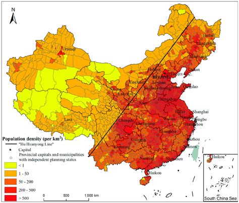 population density of China [2288×1875] MapPorn