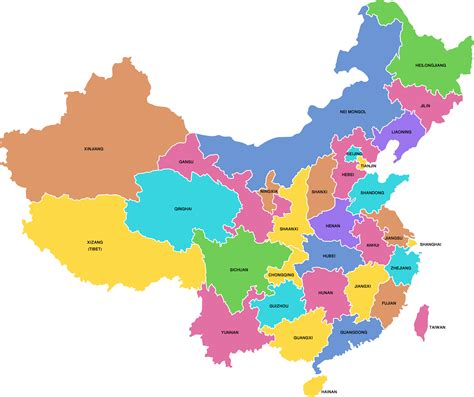 Administrative Map of China Nations Online Project