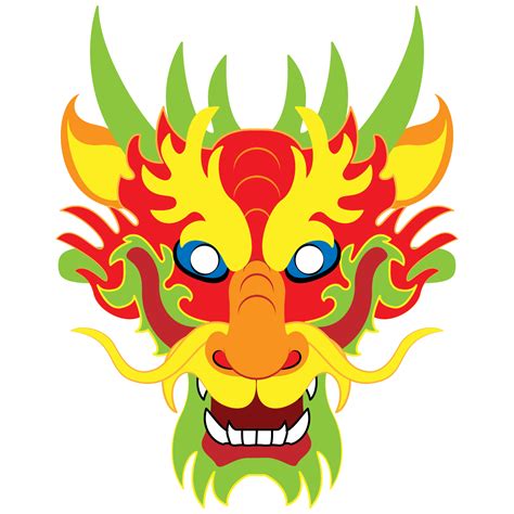Chinese Dragon Head Printable