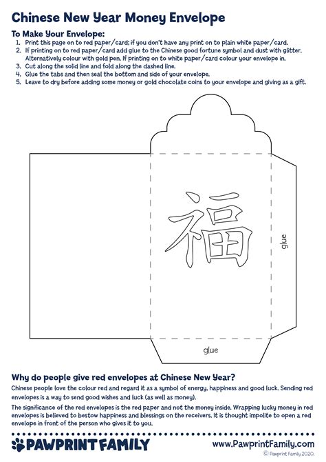 Chinese New Year Envelope Printable