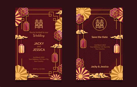 Chinese Wedding Invitation Wording Template