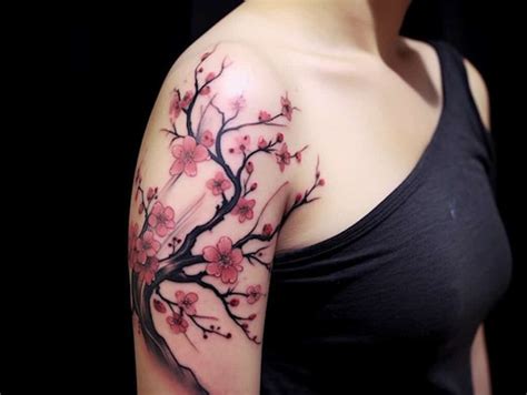 Chinese Blossom Tree Tattoo