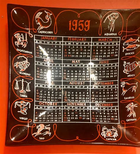 Chinese Calendar For 1959