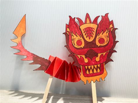 Chinese Dragon Puppet Template