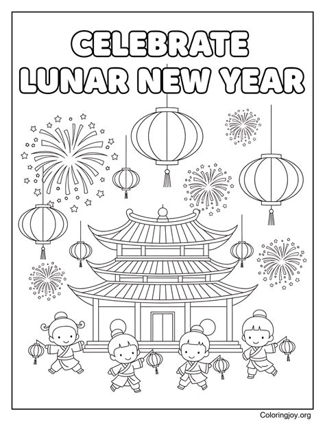 Chinese New Year Coloring Pages