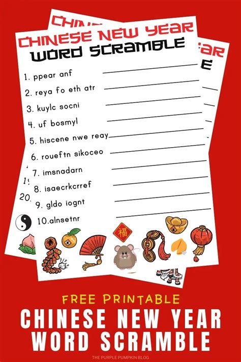 Chinese New Year Free Printable