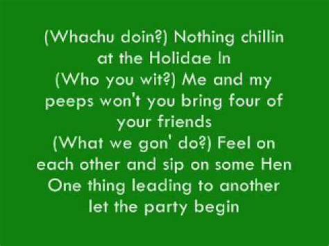 Chingy Holiday Inn Lyric